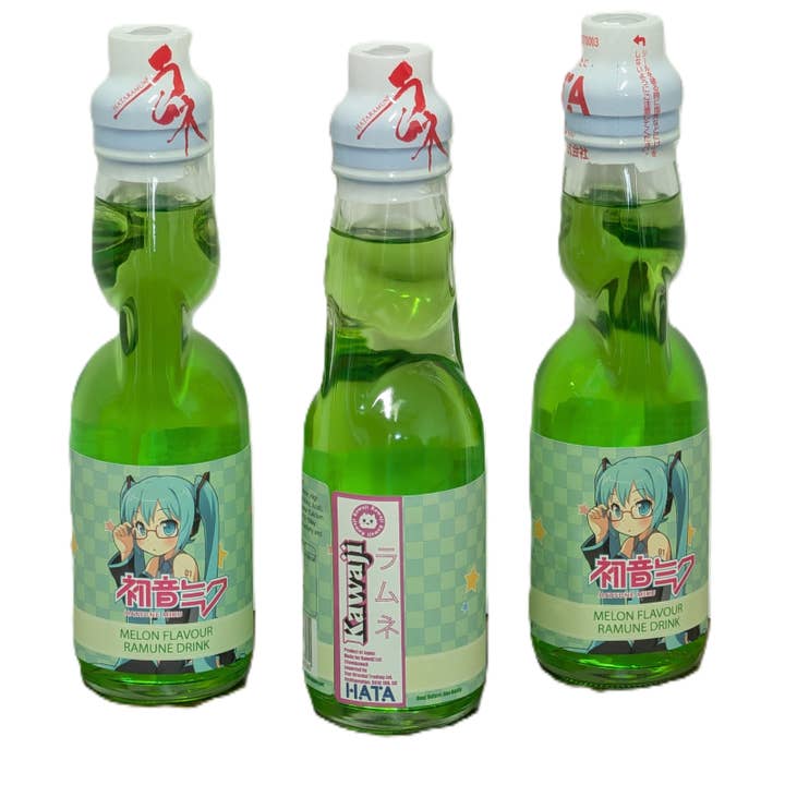 Hatsune Miku Melonsmak Ramune Läsk 200ml för wholesale av Kawaji