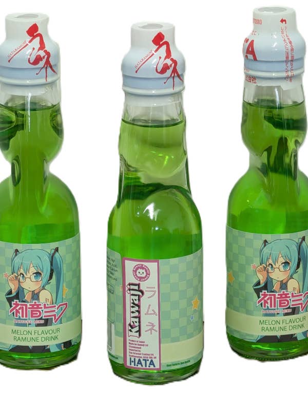 Hatsune Miku Melonsmak Ramune Läsk 200ml för wholesale av Kawaji