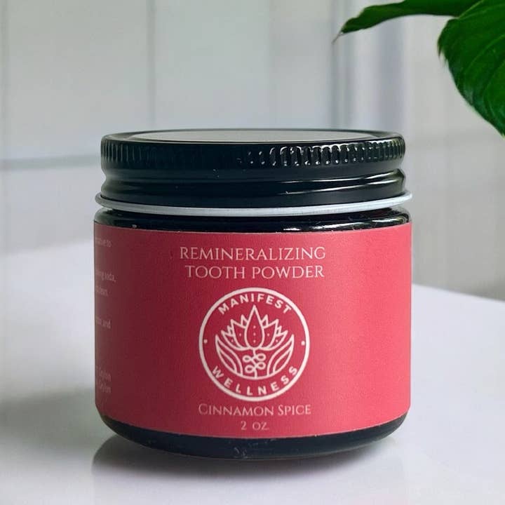 Manifest Wellness - Wholesale Toothpaste - Cinnamon Spice Remineralizing Tooth Powder 1