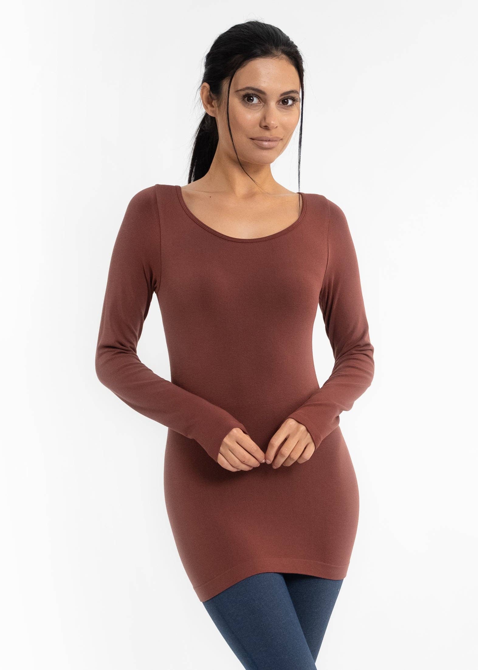 ELIETIAN - Vendita all'ingrosso Maglietta - Donna - Manica Lunga Reversibile61