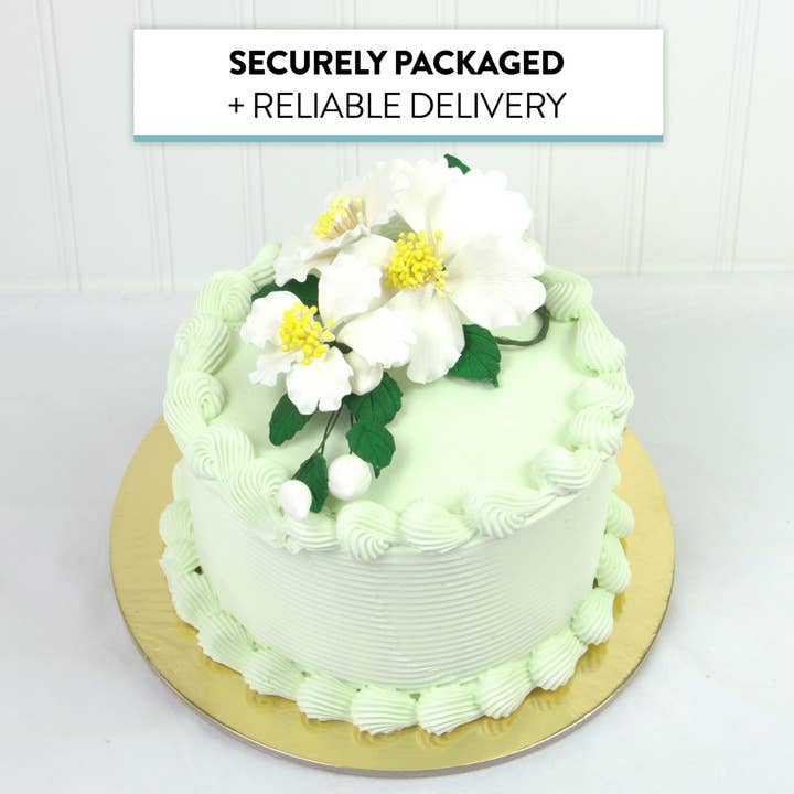 Global Sugar Art – wholesale Artificial flowers – Orchid Sugar Cake Flowers, Camellia Orchid Spray, by Global Sugar Art, White3