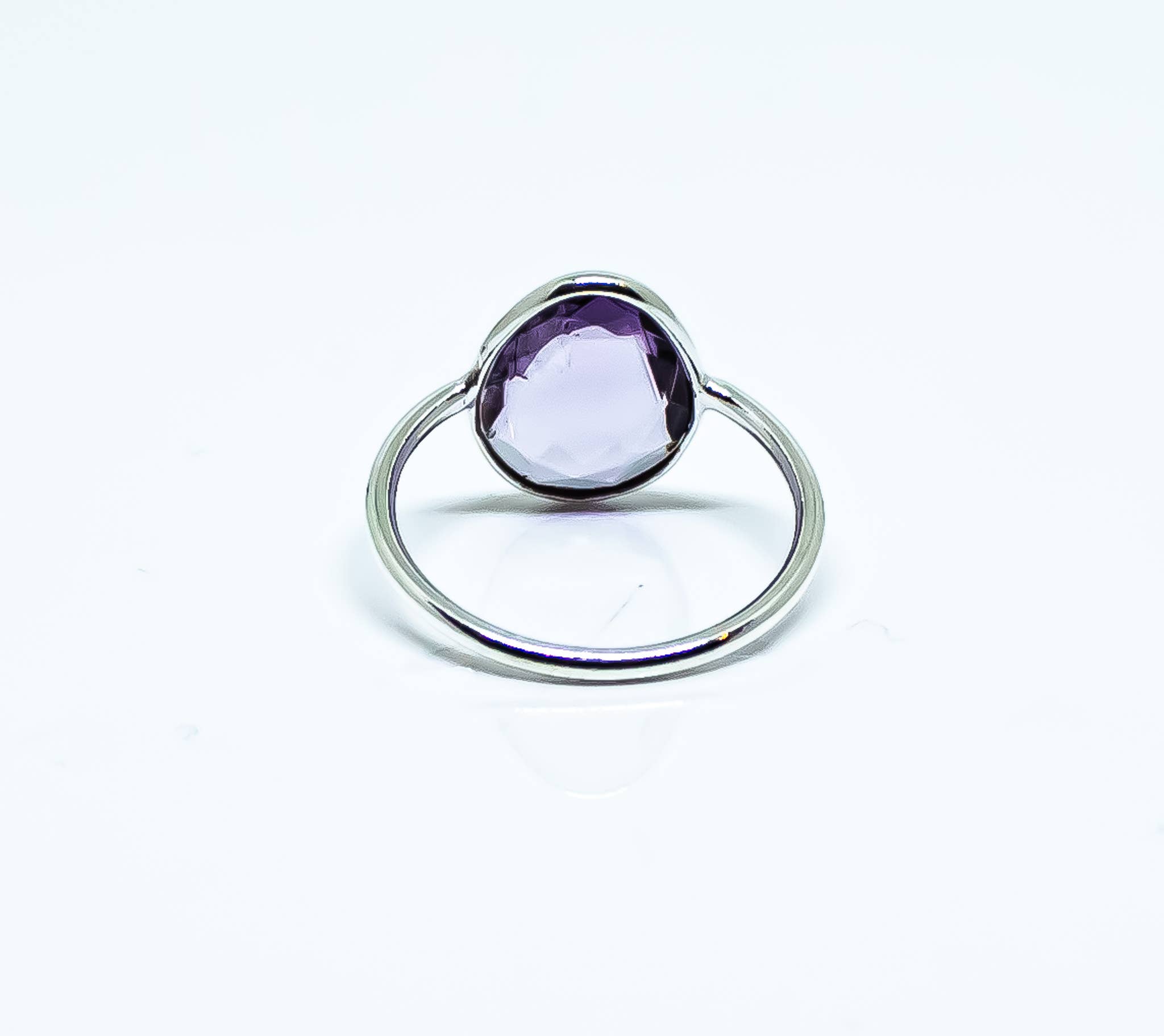 Quasar Gems USA - Wholesale Band/Stacked Ring - Amethyst Ring Sterling Silver 9253