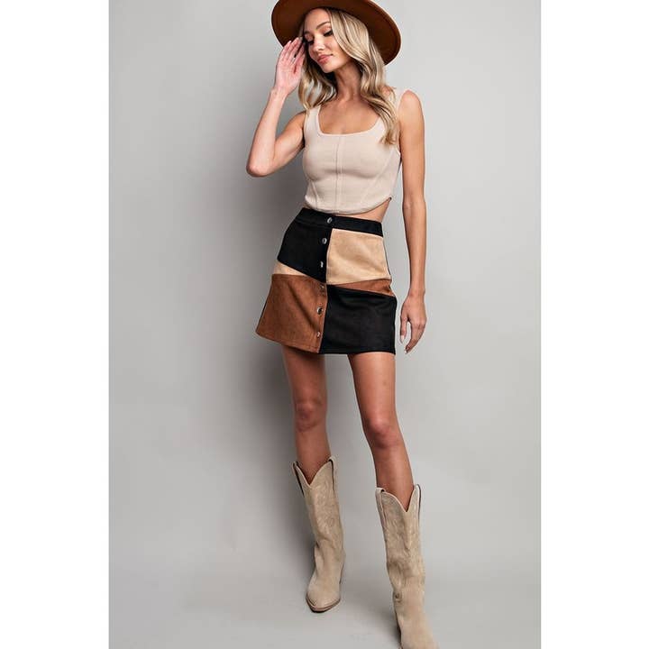 STYLE USA – wholesale Skirt – Women’s – Color block mini skirt7