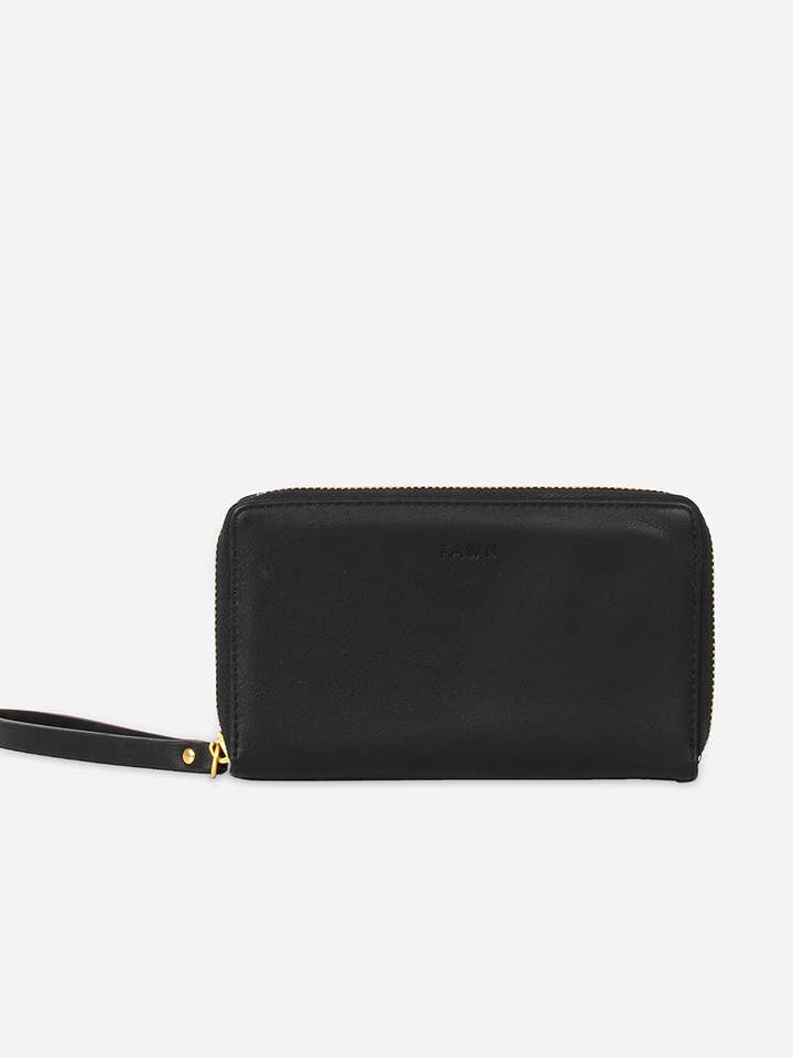 The Wallet - Faux Leather Women's Wristlet Wallet and Strap for wholesale by Fawn Design
