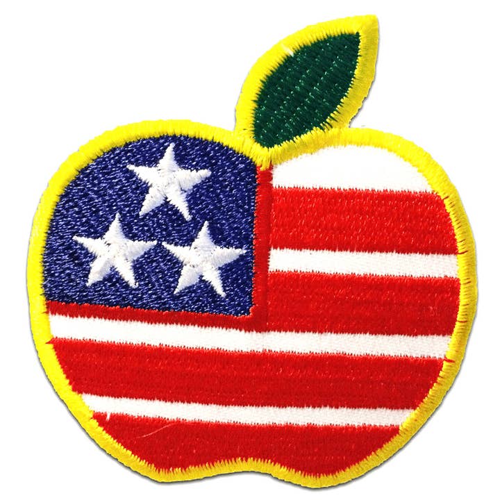 Iron-on Patch - Apple USA for wholesale by Catch the Patch