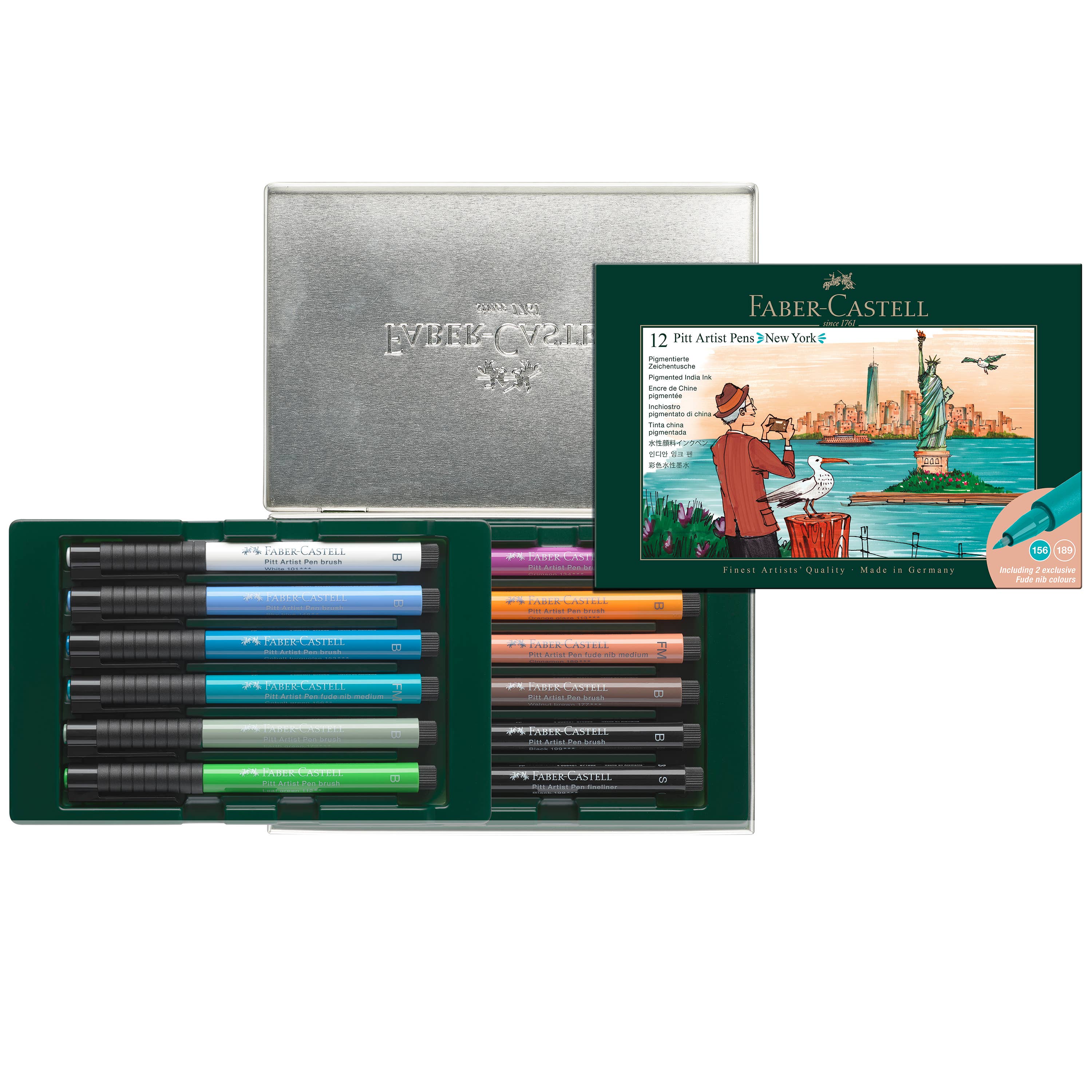 Faber-Castell / Creativity for Kids - Wholesale Art Set - Kids & Baby - 12 Ct Pitt Artist Pen Limited Edition City Set - New York11