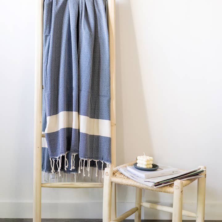 GHARYAN Stoneware & Olive Wood Tableware | Canada – wholesale Beach towel – Fouta Cotton Towels for Spa & Beach | Sky Blue Diamond0