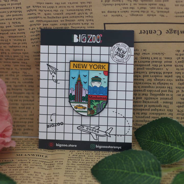 BigZoo Store - Venta al por mayor Botón/prendedor - Pin de esmalte de Nueva York - Nueva York Manhattan3