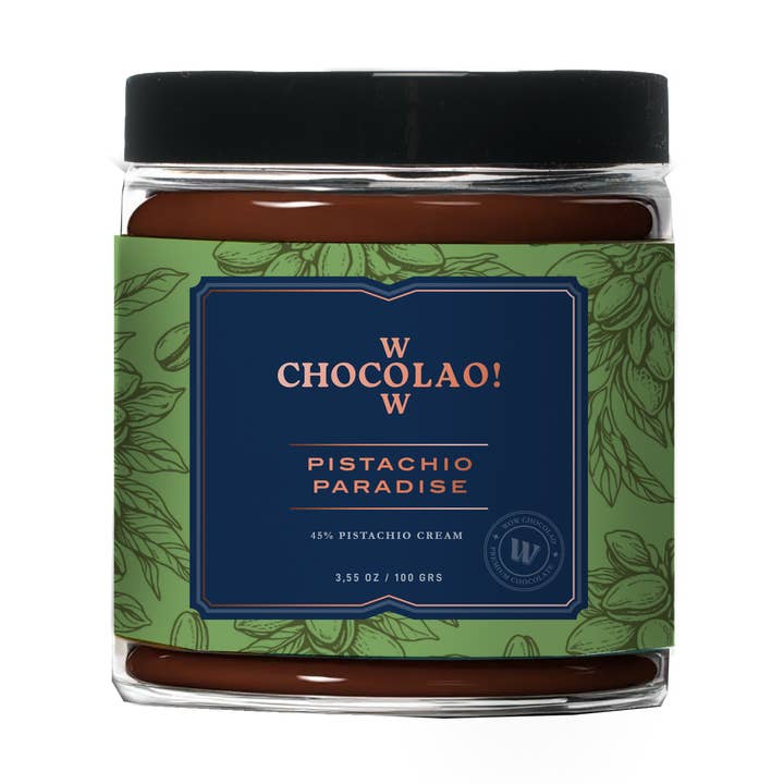 Crema Paradiso al Pistacchio - 250ml per la vendita all'ingrosso da parte di WOW Chocolao!
