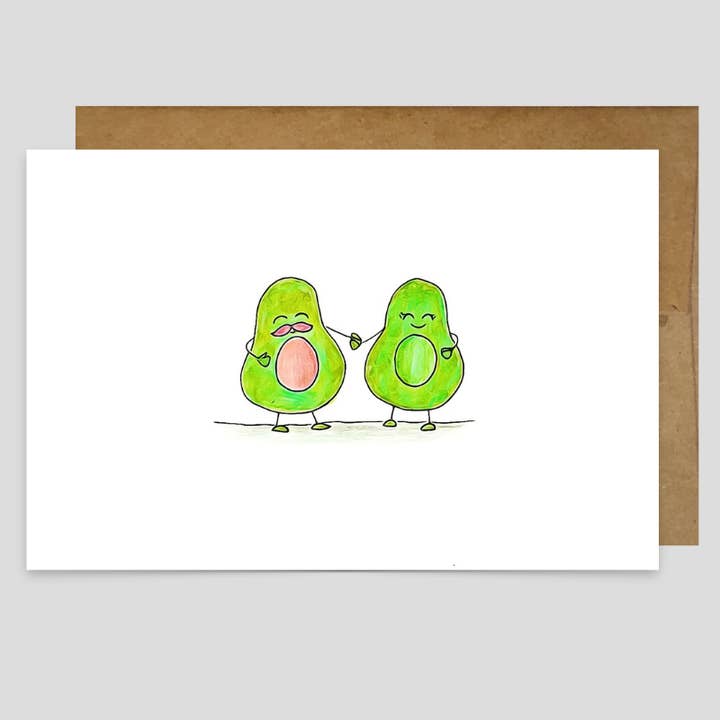 Avocado Love ❤️ - Greeting Card for wholesale by Kevin & Kaia