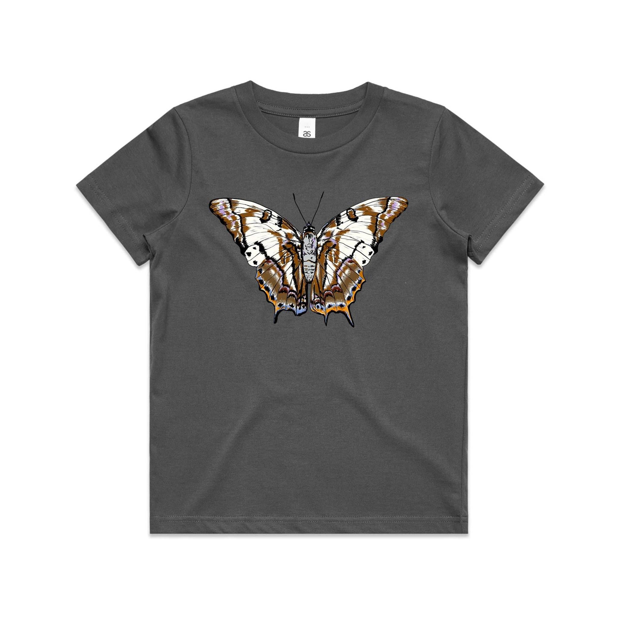 High Tees - Wholesale Screen Printed T-Shirt - Kids - Tailed Emperor Butterfly Kids T shirt1
