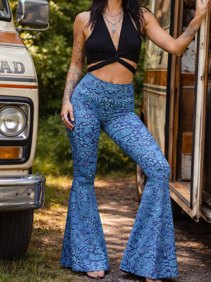 Sapphire Sky Bell Bottoms for wholesale by Shop Sovi