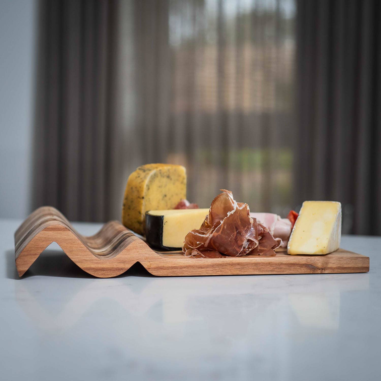 Bespoke & Oak Co. - Wholesale Cheese Board - Small Wave Cheese Board - Charcuterie Board3
