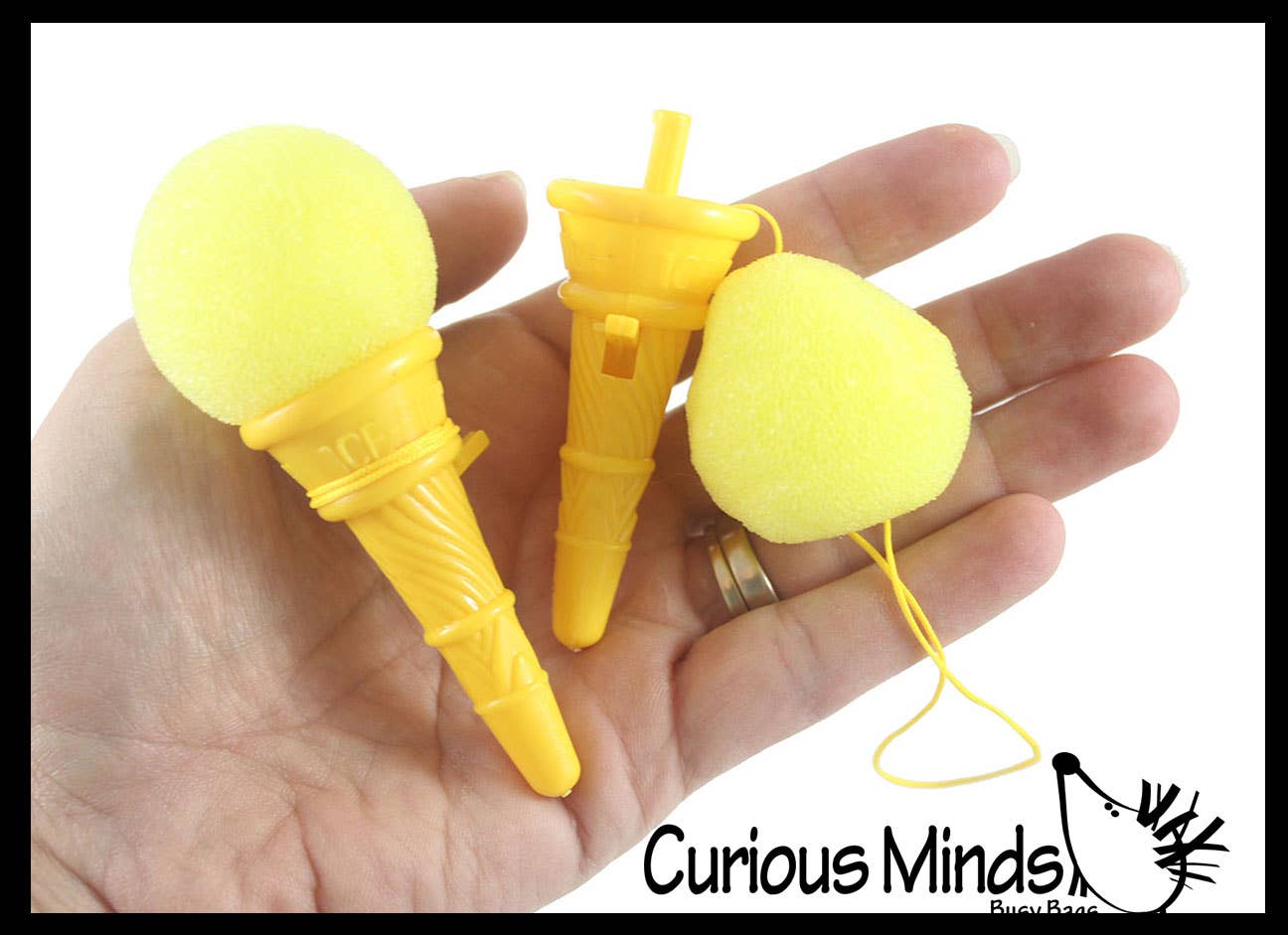 Wholesale 1 Mini Ice Cream Cone Shooter Popper Toy Foam Ball Shoots for your store Faire