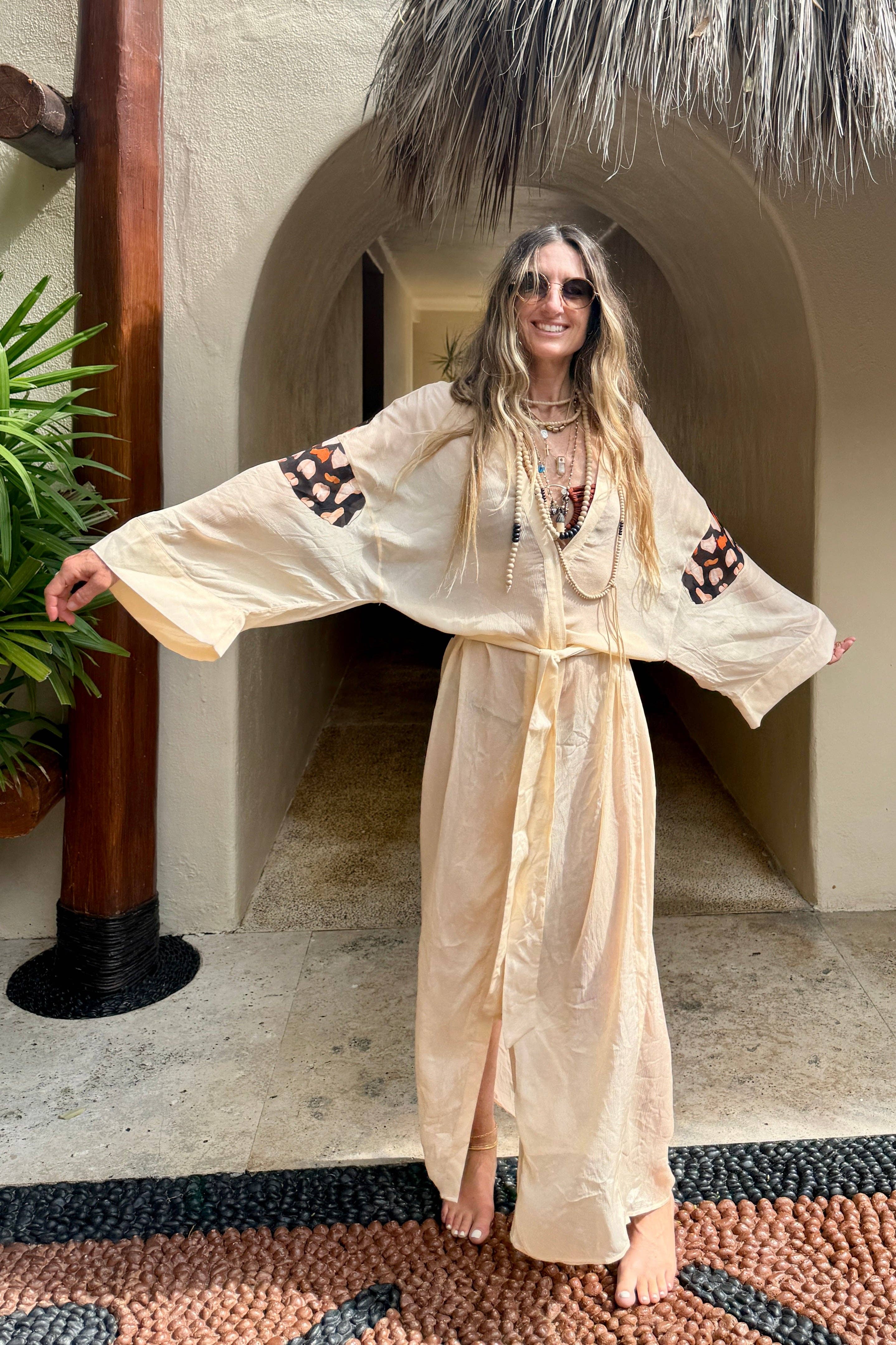 Metamorphosis Vanilla Silk Road Kimono for wholesale on Faire20