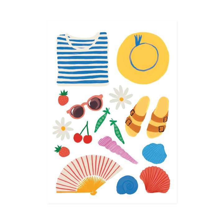 Postcard Summer for wholesale by Polka Paper