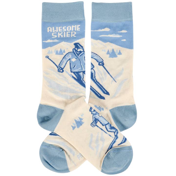 Primitives by Kathy - Wholesale Socks - Unisex - Awesome Skier Socks1