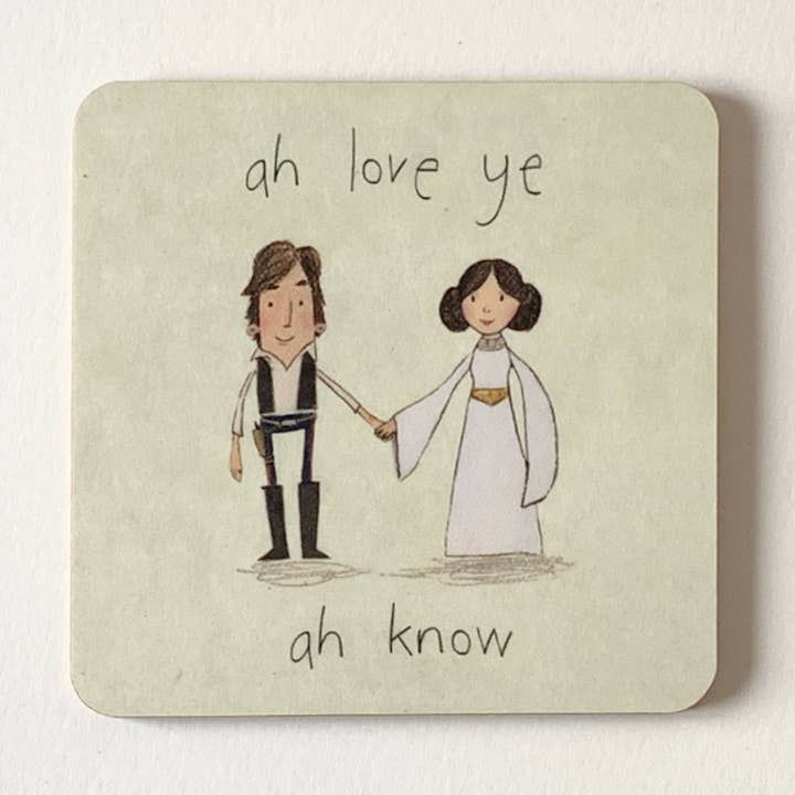 Ah, ik hou van je, ah weet het - Star Wars Coaster voor wholesale door The Grey Earl