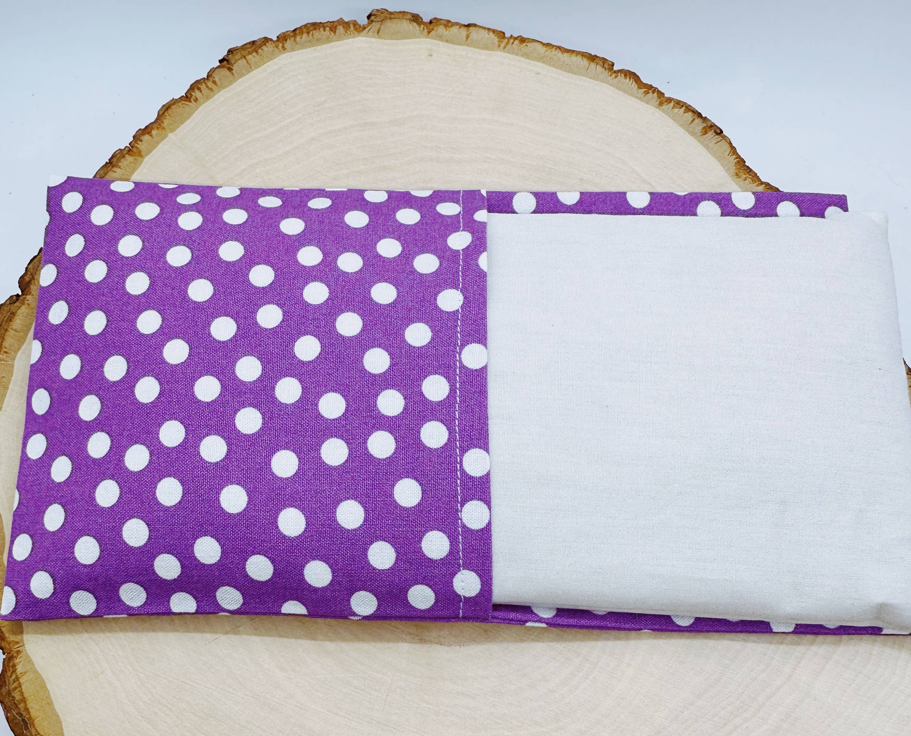 Wellness & Oils - Wholesale Spa/Therapy Pillow - Lavender Eye Pillow with Washable Cover- Polka Dots1