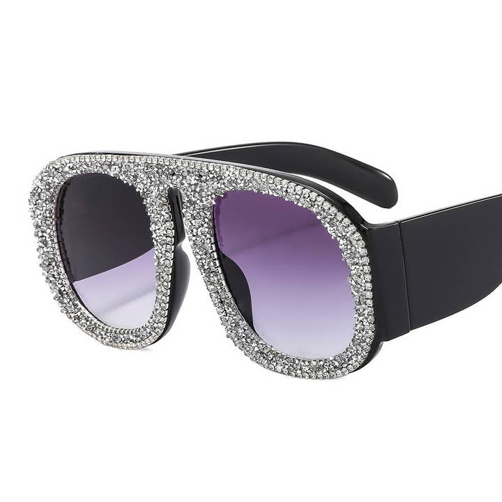LUXURY DIAMOND-STUDDED LARGE FRAME SUNGLASSES_CWASG0868 for wholesale by ACCITY