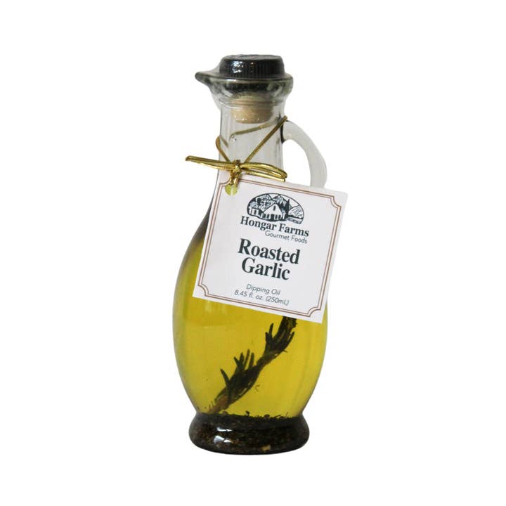 Hongar Farms - Wholesale Olive Oil - Roasted Garlic Infused EVOO Blend, Cruet (250mL)