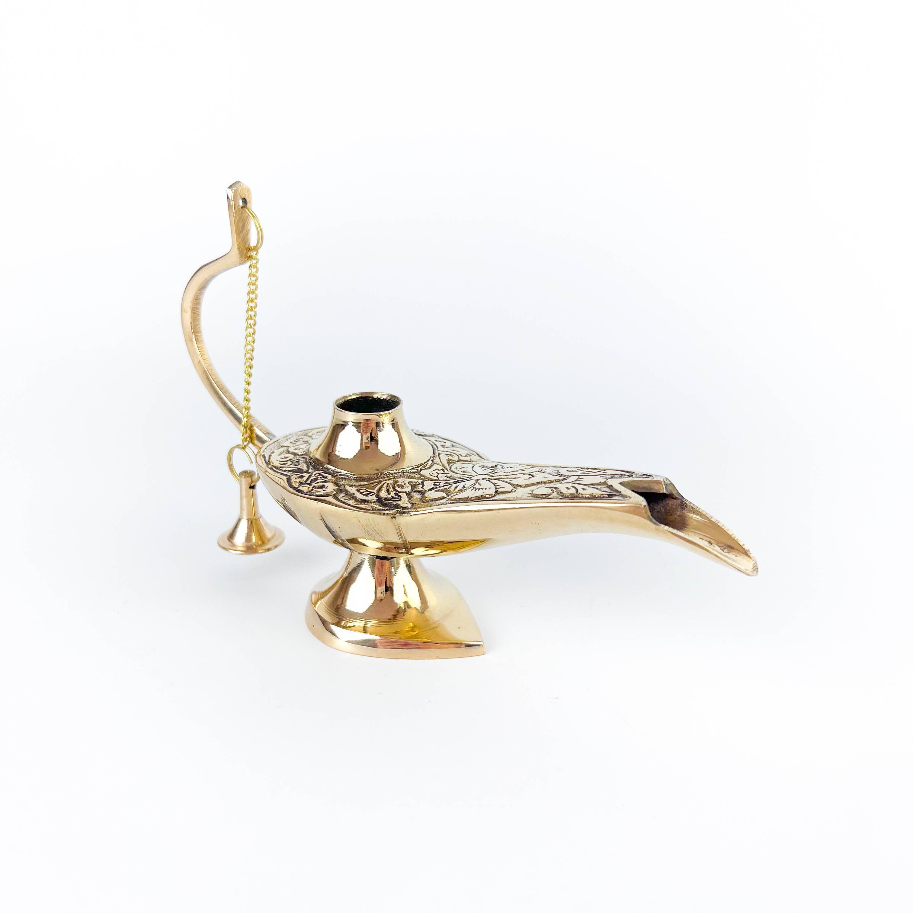 GREENROOTS USA LLC – Großhandel Tischdeko – Aladdin-Lampe aus massivem Messing, 6 „L (Genie Lamp)
