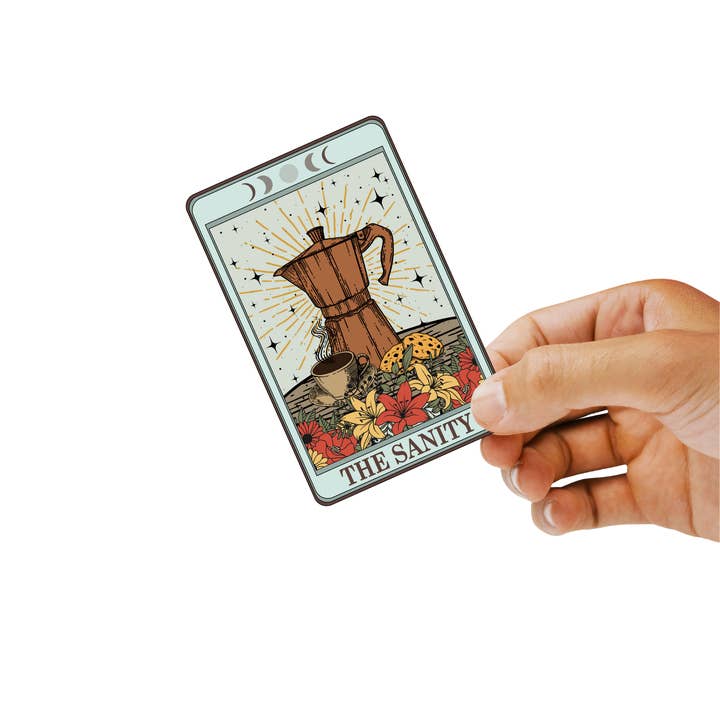 Tarot Cards Snacks & Dranks Sticker Sheet for wholesale by Amaryllis Park