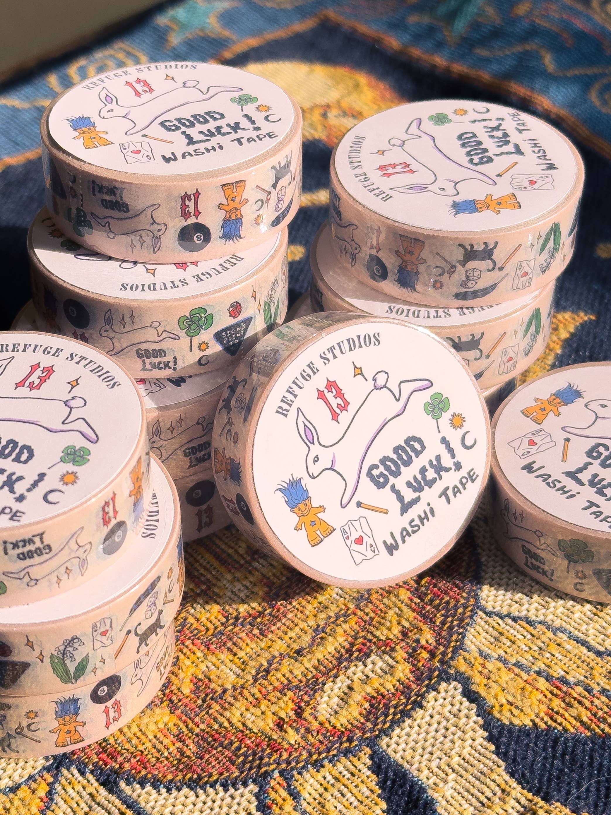 Refuge Studios Iowa City - Wholesale Washi Tape - Good Luck! Washi Tape1
