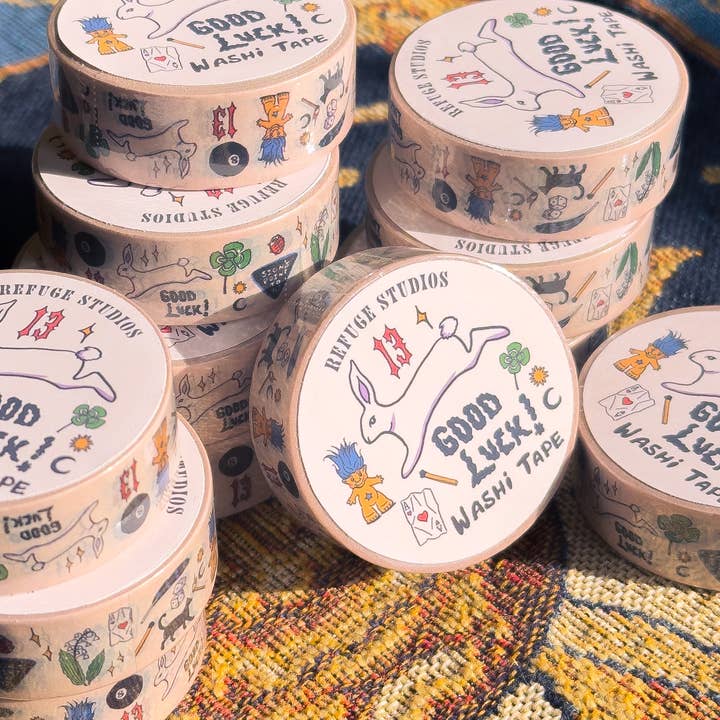 Refuge Studios Iowa City - Wholesale Washi Tape - Good Luck! Washi Tape1