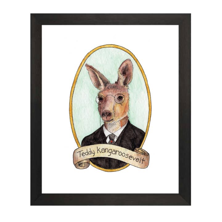 Teddy Kangaroosevelt/Teddy Roosevelt PrezooDents Kunstdruck für den Großhandel von Ah Ha Brands
