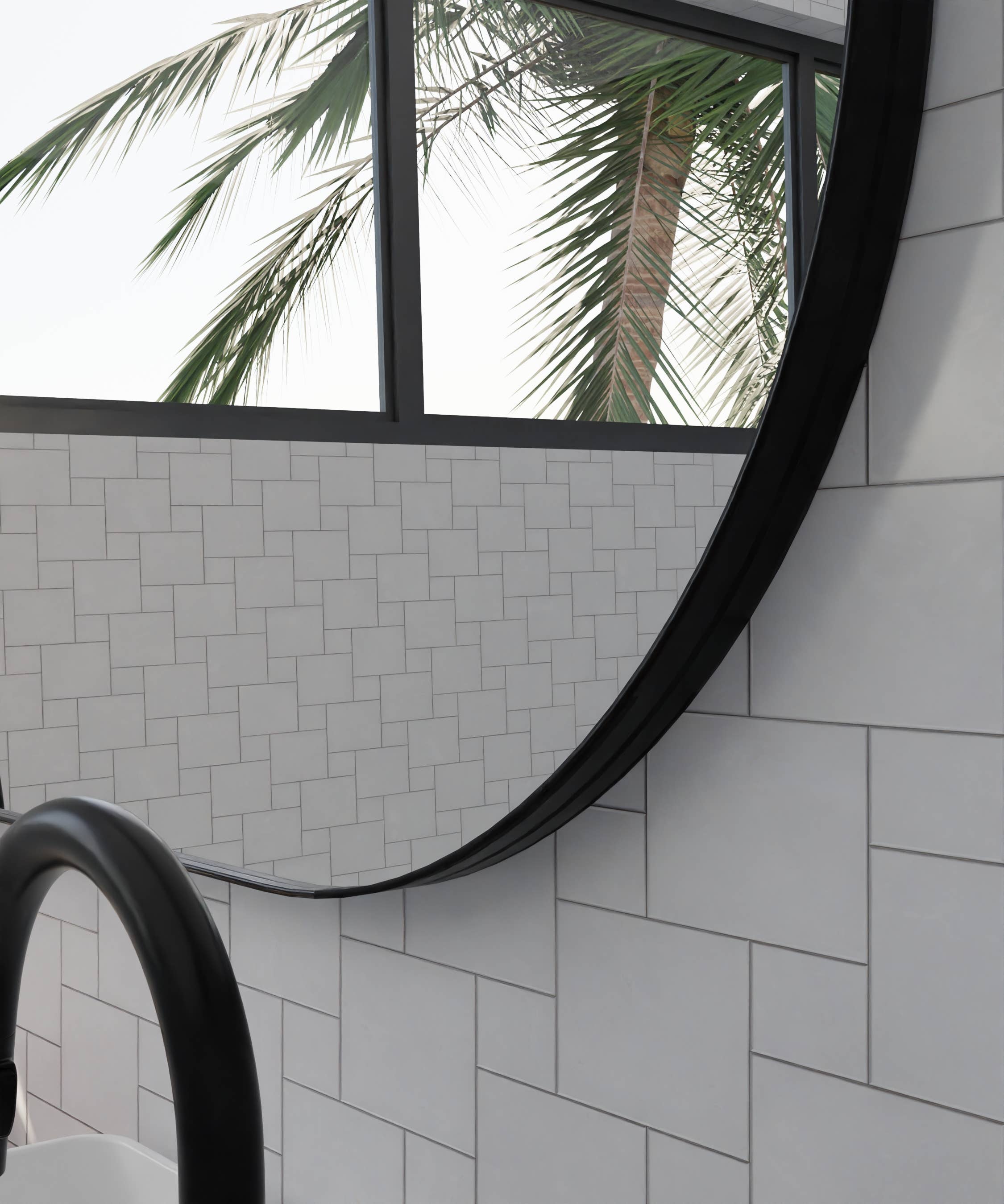 Gdeco - Wholesale Wall Mirror - Black Oval Resin Mirror 150*80 Cm3