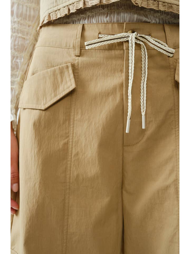 Aaron & Amber - Wholesale Pants - Women's - AJP5383 CARGO SEMI BARREL PANTS4