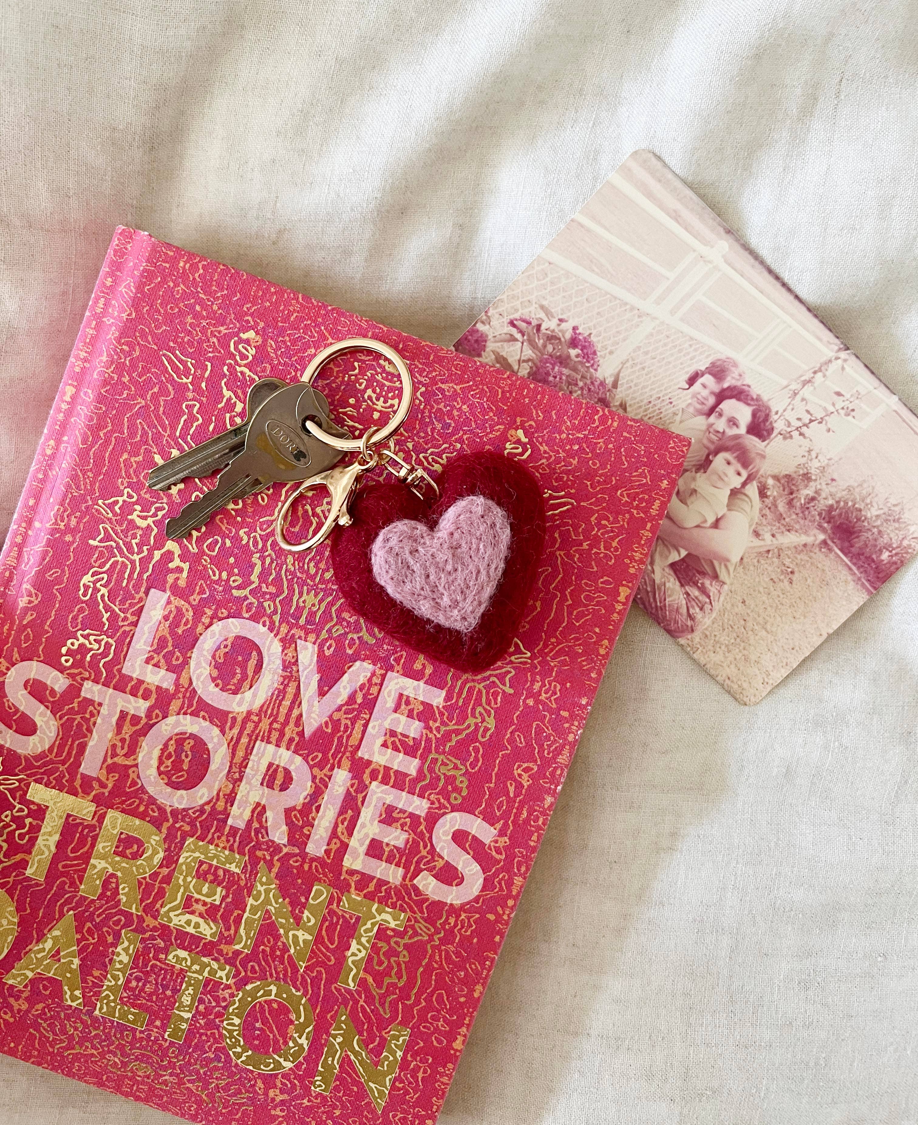 Home Dweller - Wholesale Keychain – Unisex - Felt Heart Keychain | Bag Charm5