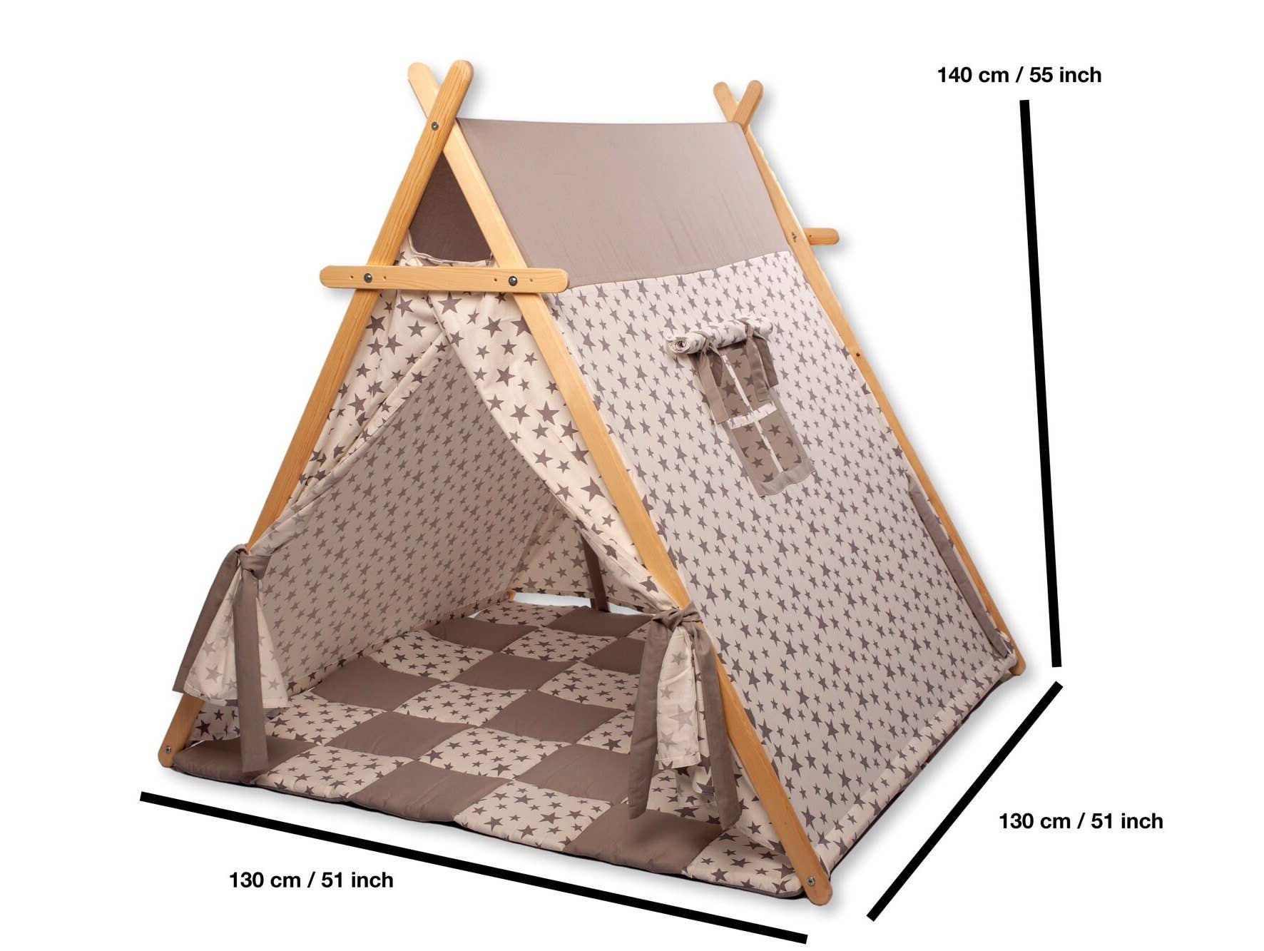 kidodido - Wholesale Tent - Kids - Kids Teepee, XL Size Indoor Teepee Tent, Tent and Playmat8