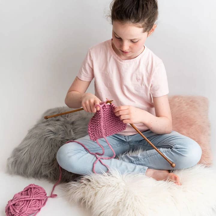 Wool Couture Company - Wholesale DIY Craft Kit - Childrens Beginners Knitting Kit