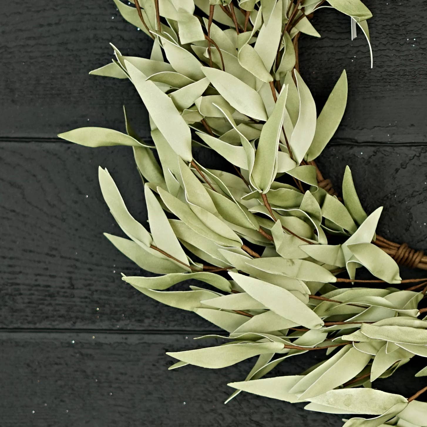 Impressive Enterprises, Inc. - Wholesale Wreath - ISB72660- 24in Flocked Herb Leaves Wreath7