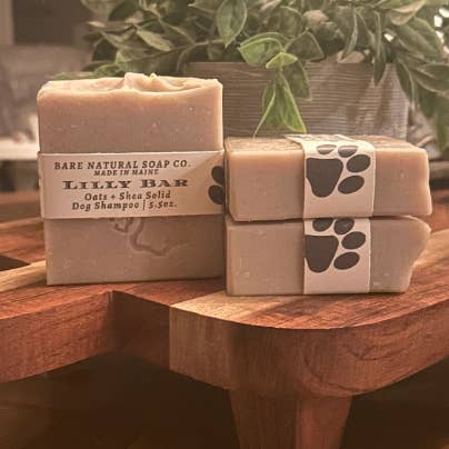 Bare Natural Soap Co - Wholesale Pet Shampoo - Dog - Lilly Bar | Natural, Plant-Based, Plastic-Free Dog Shampoo B0