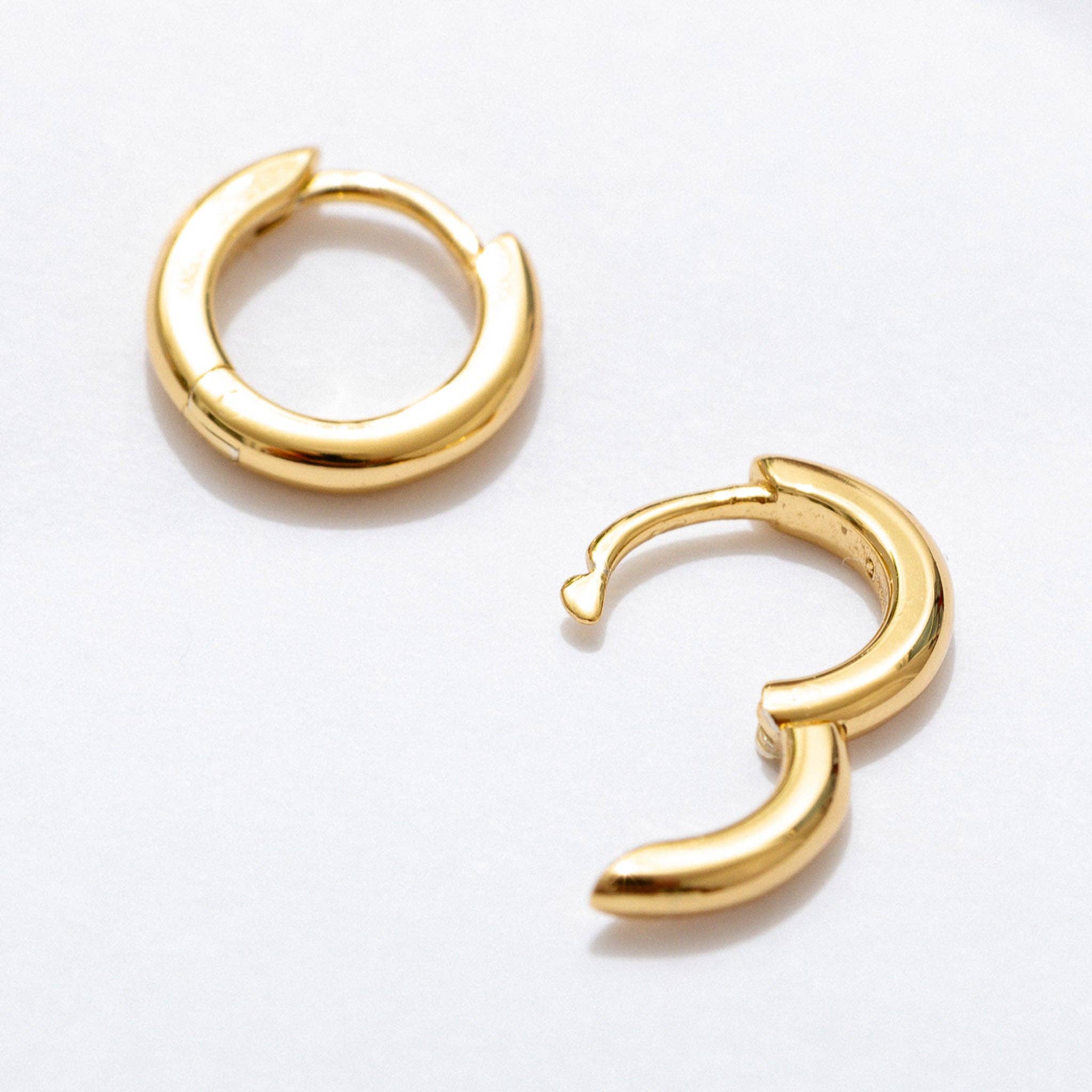 Larissa Loden - Wholesale Huggie Earrings - Margot Mini Huggie Hoop Earrings - Gold Plated or Sterling3