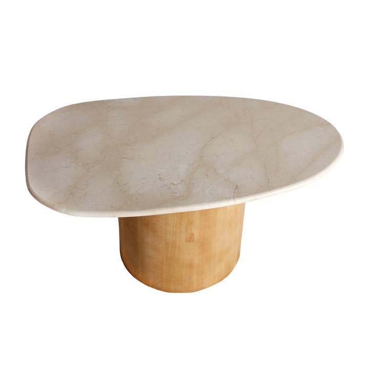 Kodu - Wholesale Coffee Table - White marble coffee table measuring 73x41x34cm4