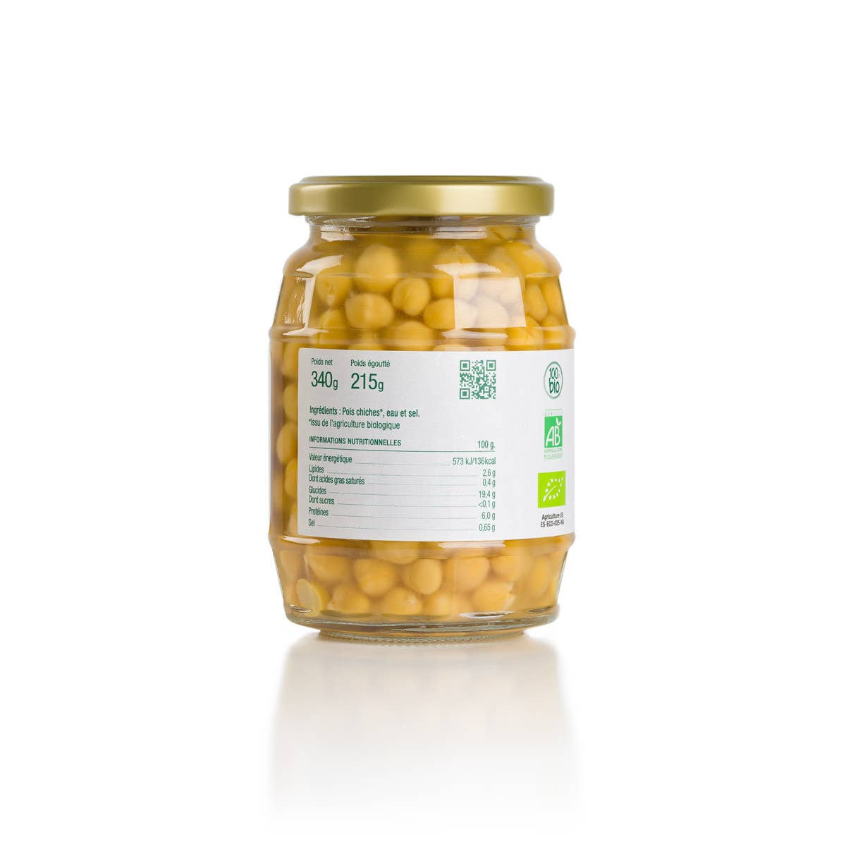 ekolo - Vendita all'ingrosso Fagioli - Ceci biologici naturali Ekolo, 6 unità x 340 g2