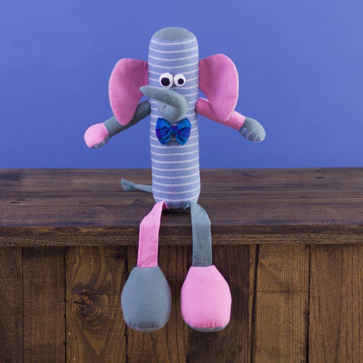 Tube-Shaped Doll Elephant for wholesale by Mr. Ellie Pooh