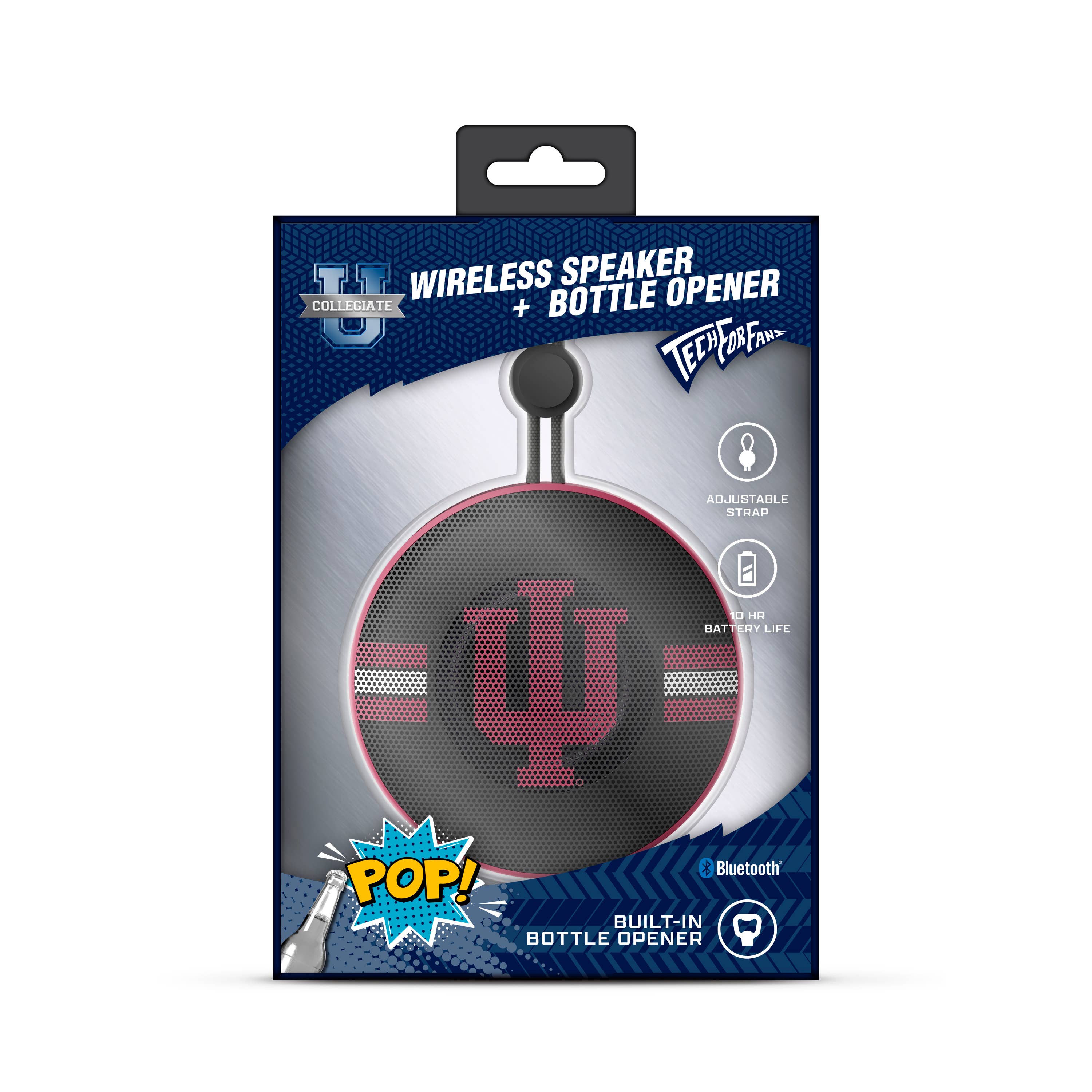 Prime Brands Group - Wholesale Speakers - NCAA Indiana Hoosiers Wireless Bottle Opener Speaker2