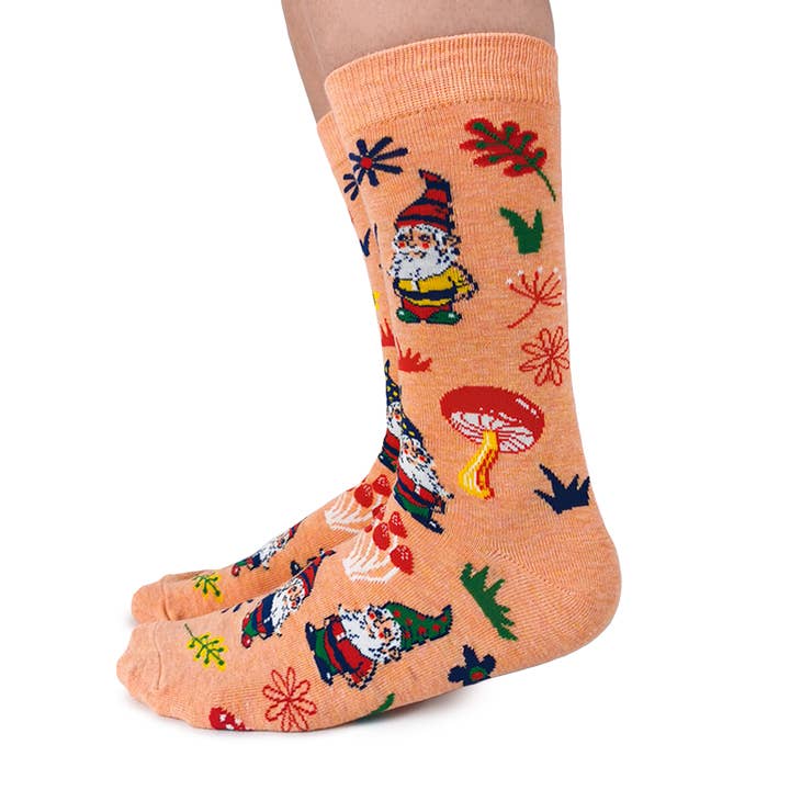 Gnome Socks - S/M (Women) for wholesale by Uptown Sox