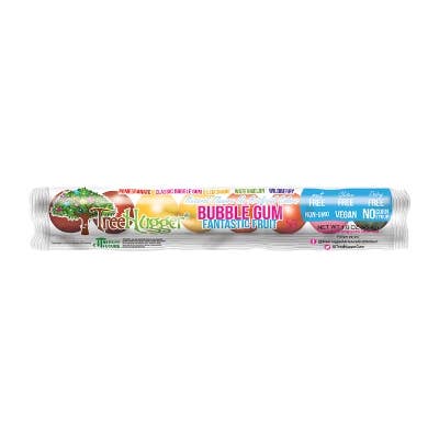 Tree Hugger Gum and Bubble Gum Filled Candy - Venta al por mayor Chicles - Goma de mascar Tree Hugger Fantastic Fruit, 8 unidades, 12 unidades por pantalla