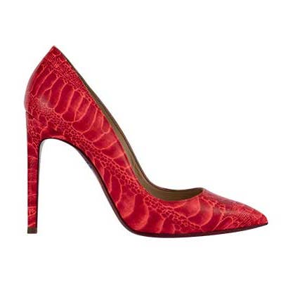 POMPE IN ZAMPALUNA ROSSE APPARISCENTI per la vendita all'ingrosso da parte di PRAZZI PARIS