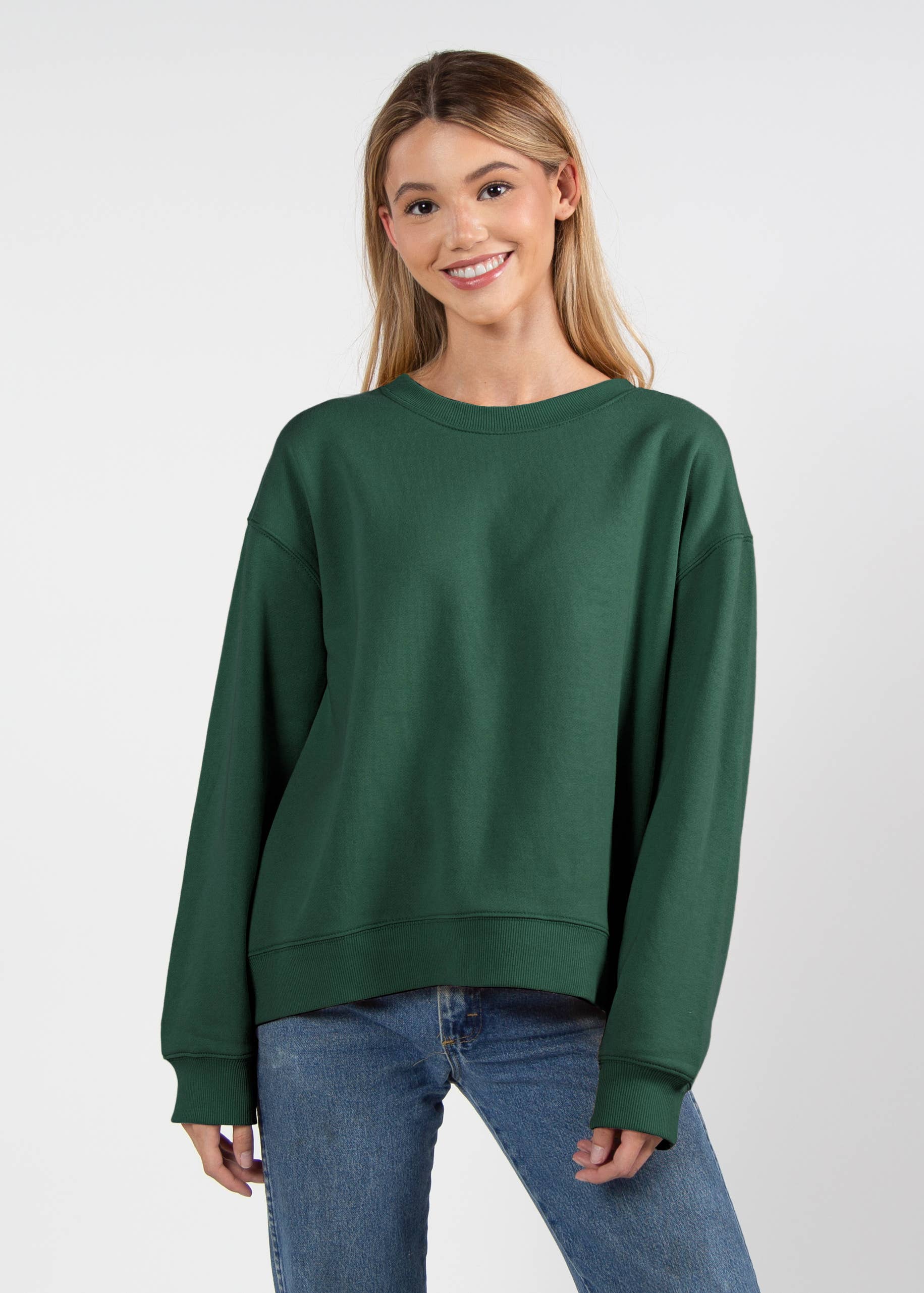 chicka-d - Wholesale Sweatshirt - Women's - Old School Crew, All Colors2