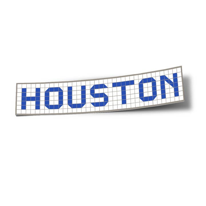 Anvil Cards - Wholesale Sticker - Houston Blue Tile Sticker