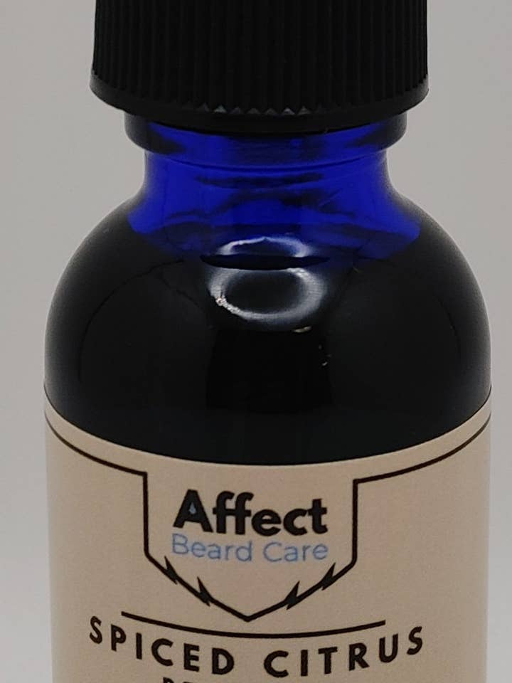 Huile à barbe épicée aux agrumes pour la vente par Affect Beard Care