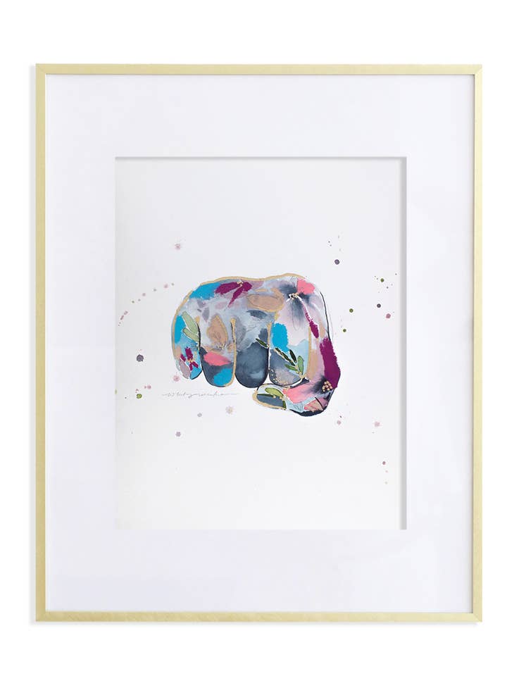 Fist Bump Gesture Print for wholesale by Whitney Winkler