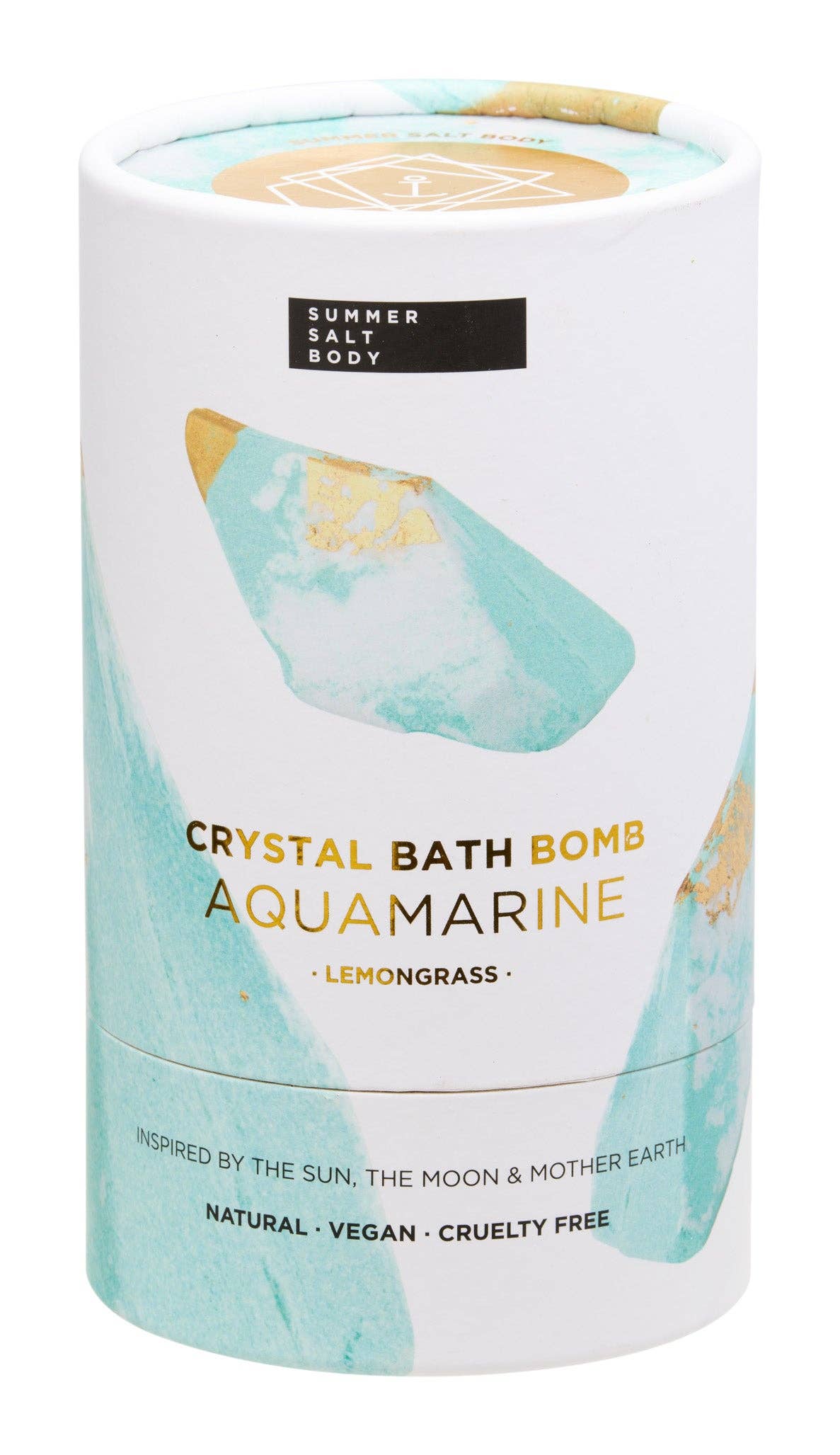 Summer Salt Body - Wholesale Bath bomb/fizz - Crystal Bath Bomb - Aquamarine - Lemongrass3